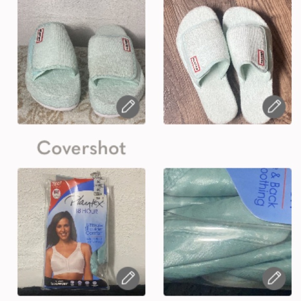 Hunter Slides💚10+PlayTex 18Hour tagless wire-free comfort bra 44C